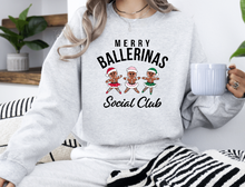 Load image into Gallery viewer, Holiday Ballerina Social Club Sweatshirt (pink, gray or white)