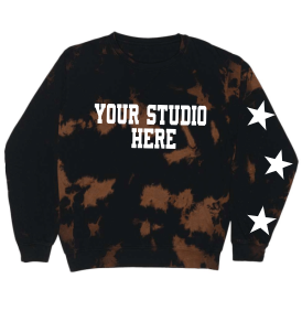 Bleach dye sweatshirt