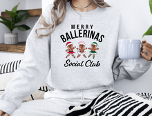 Load image into Gallery viewer, Holiday Ballerina Social Club Sweatshirt (pink, gray or white)
